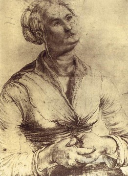 Matthias Grunewald Painting - Woman Looking Up Renaissance Matthias Grunewald